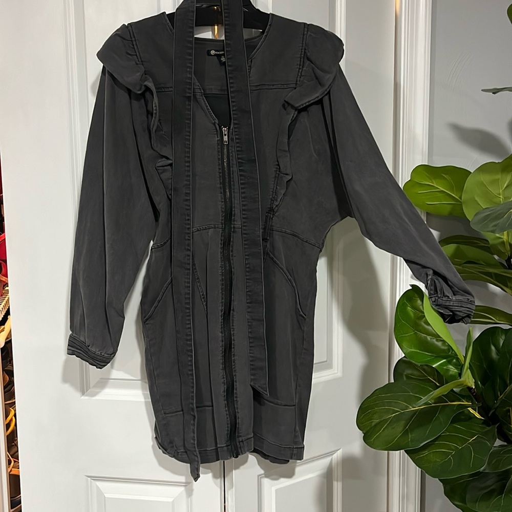 Versona black denim dress